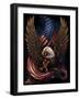 Eagle and Flag-FlyLand Designs-Framed Giclee Print