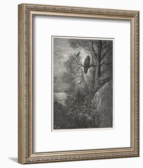 Eagle and Magpie-null-Framed Art Print