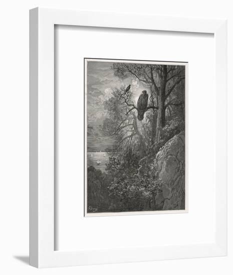 Eagle and Magpie-null-Framed Art Print