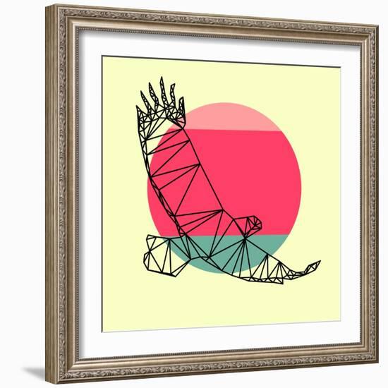 Eagle and Sunset-Lisa Kroll-Framed Art Print