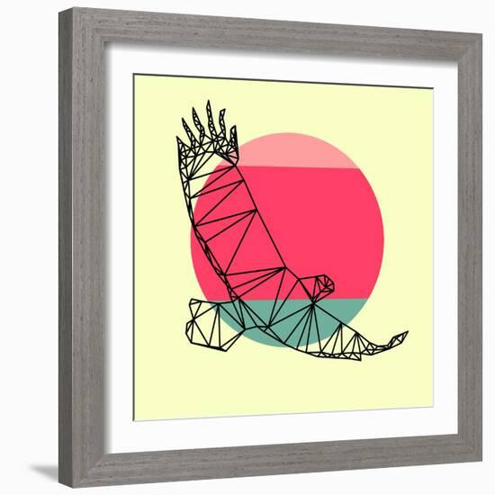 Eagle and Sunset-Lisa Kroll-Framed Art Print