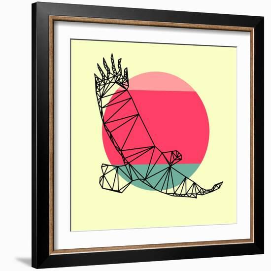 Eagle and Sunset-Lisa Kroll-Framed Art Print