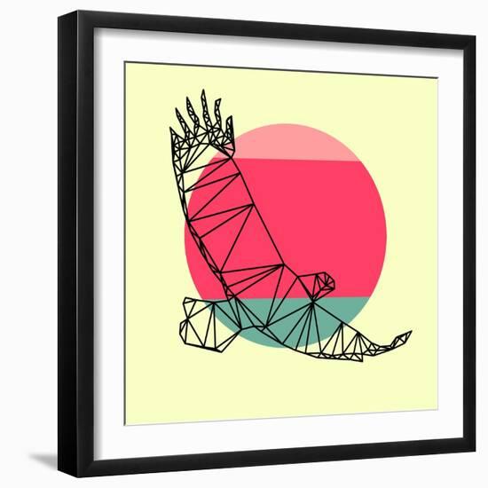 Eagle and Sunset-Lisa Kroll-Framed Art Print