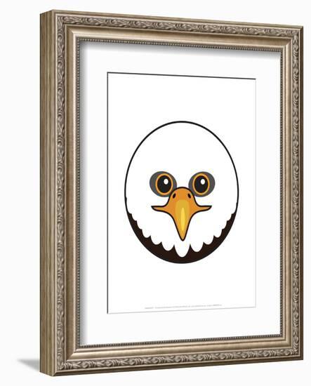 Eagle - Animaru Cartoon Animal Print-Animaru-Framed Giclee Print