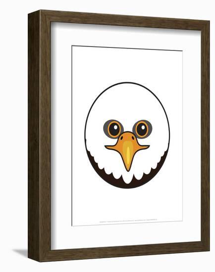 Eagle - Animaru Cartoon Animal Print-Animaru-Framed Giclee Print