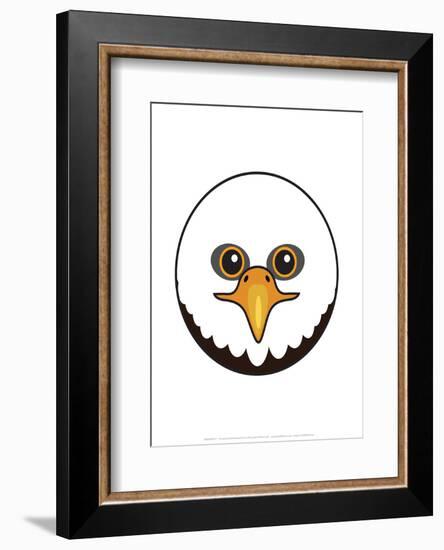 Eagle - Animaru Cartoon Animal Print-Animaru-Framed Giclee Print