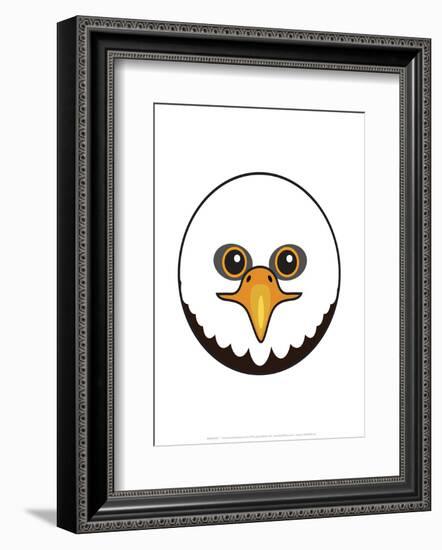 Eagle - Animaru Cartoon Animal Print-Animaru-Framed Giclee Print