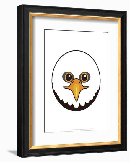 Eagle - Animaru Cartoon Animal Print-Animaru-Framed Giclee Print