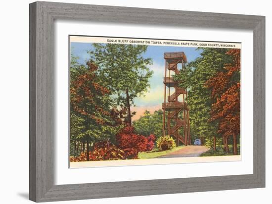 Eagle Bluff Observation Tower, Wisconsin-null-Framed Art Print