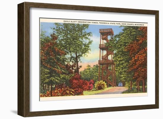 Eagle Bluff Observation Tower, Wisconsin-null-Framed Art Print