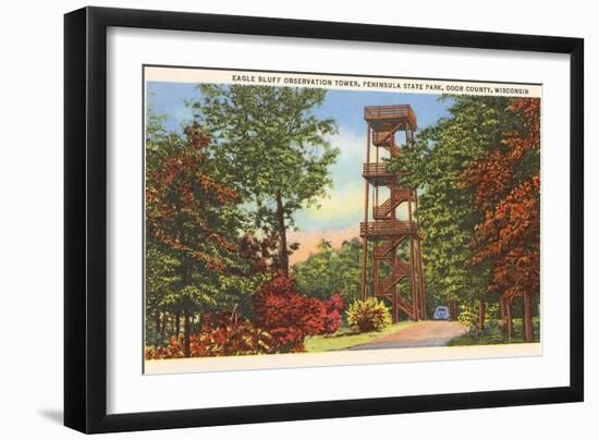 Eagle Bluff Observation Tower, Wisconsin-null-Framed Art Print