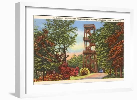 Eagle Bluff Observation Tower, Wisconsin-null-Framed Art Print