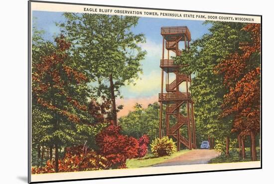 Eagle Bluff Observation Tower, Wisconsin-null-Mounted Art Print