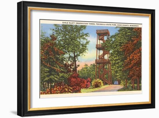 Eagle Bluff Observation Tower, Wisconsin-null-Framed Art Print