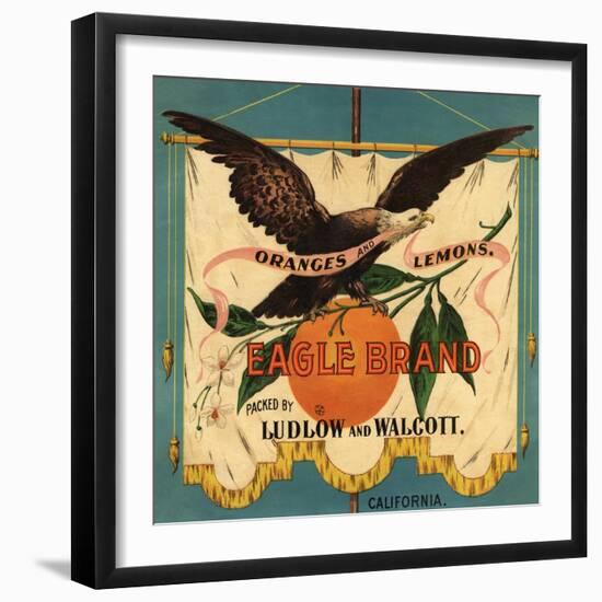 Eagle Brand - California - Citrus Crate Label-Lantern Press-Framed Art Print