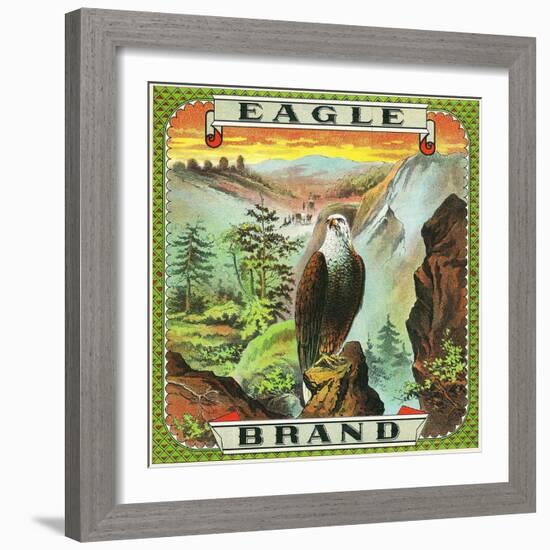 Eagle Brand Tobacco Label-Lantern Press-Framed Art Print