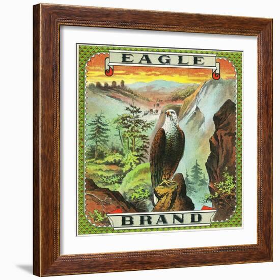 Eagle Brand Tobacco Label-Lantern Press-Framed Art Print