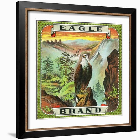 Eagle Brand Tobacco Label-Lantern Press-Framed Art Print