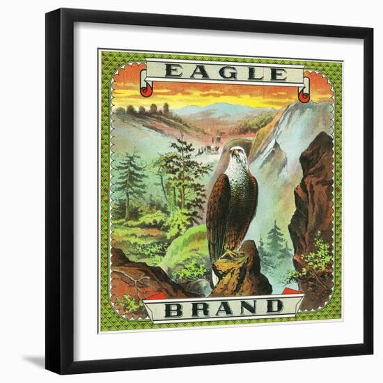 Eagle Brand Tobacco Label-Lantern Press-Framed Art Print