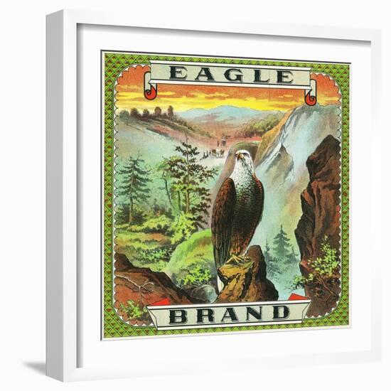 Eagle Brand Tobacco Label-Lantern Press-Framed Art Print