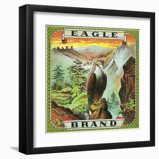 Eagle Brand Tobacco Label-Lantern Press-Framed Art Print