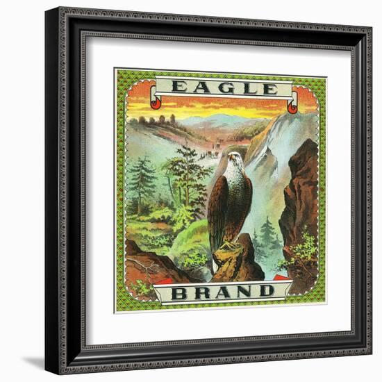 Eagle Brand Tobacco Label-Lantern Press-Framed Art Print