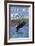 Eagle Diving - South Dakota-Lantern Press-Framed Art Print