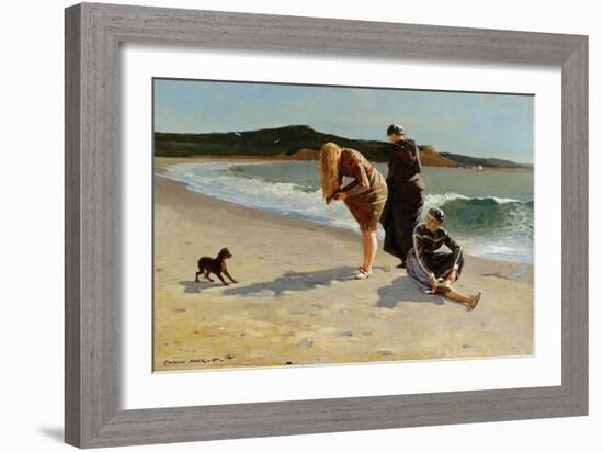 Eagle Head, Manchester, Massachusetts at High Tide-Winslow Homer-Framed Art Print