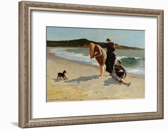 Eagle Head, Manchester, Massachusetts at High Tide-Winslow Homer-Framed Art Print