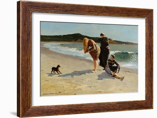 Eagle Head, Manchester, Massachusetts at High Tide-Winslow Homer-Framed Art Print