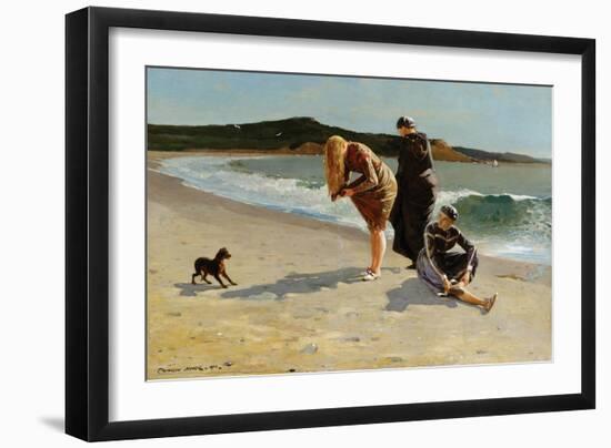 Eagle Head, Manchester, Massachusetts at High Tide-Winslow Homer-Framed Art Print