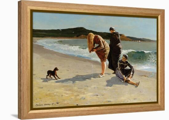 Eagle Head, Manchester, Massachusetts at High Tide-Winslow Homer-Framed Stretched Canvas