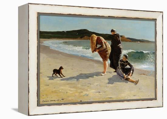 Eagle Head, Manchester, Massachusetts at High Tide-Winslow Homer-Framed Stretched Canvas