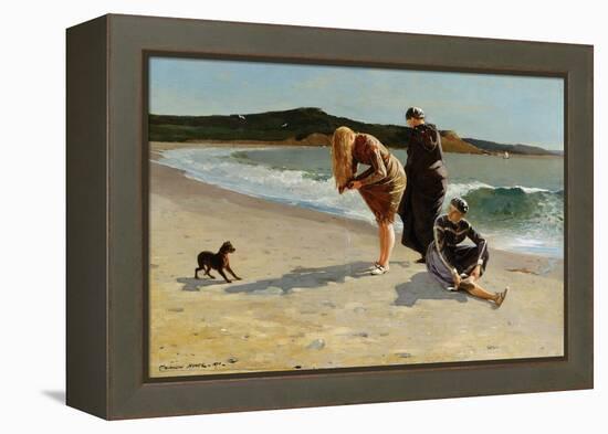 Eagle Head, Manchester, Massachusetts at High Tide-Winslow Homer-Framed Stretched Canvas