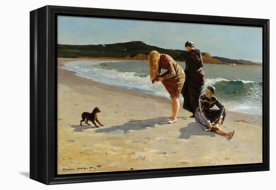 Eagle Head, Manchester, Massachusetts at High Tide-Winslow Homer-Framed Stretched Canvas