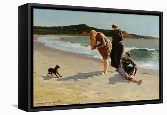 Eagle Head, Manchester, Massachusetts at High Tide-Winslow Homer-Framed Stretched Canvas