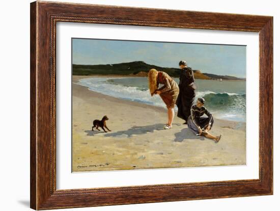 Eagle Head, Manchester, Massachusetts (High Tide)-Winslow Homer-Framed Giclee Print