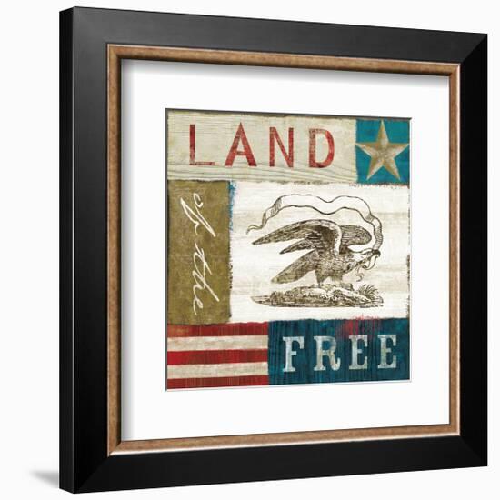 Eagle I block-Alan Hopfensperger-Framed Art Print