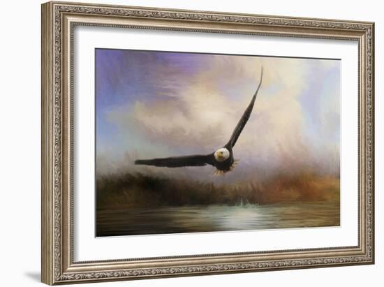 Eagle in the Marsh-Jai Johnson-Framed Giclee Print