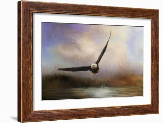 Eagle in the Marsh-Jai Johnson-Framed Giclee Print