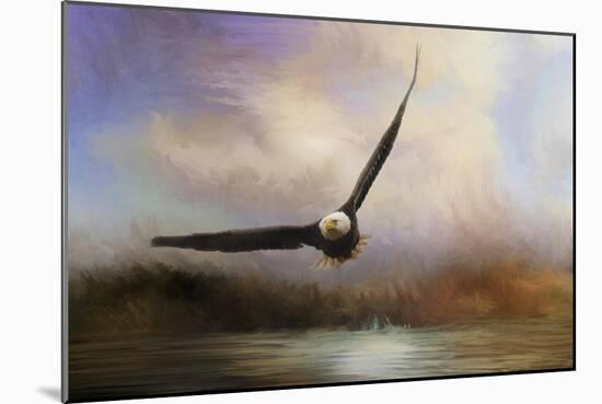 Eagle in the Marsh-Jai Johnson-Mounted Giclee Print