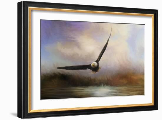 Eagle in the Marsh-Jai Johnson-Framed Giclee Print