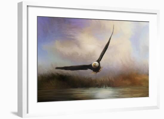 Eagle in the Marsh-Jai Johnson-Framed Giclee Print