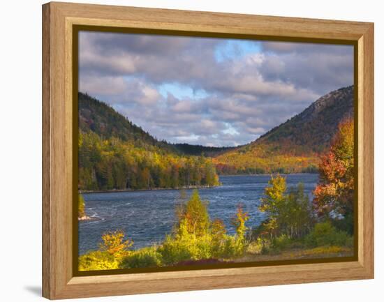 Eagle Lake, Acadia National Park, Mount Desert Island, Maine, New England, USA, North America-Alan Copson-Framed Premier Image Canvas