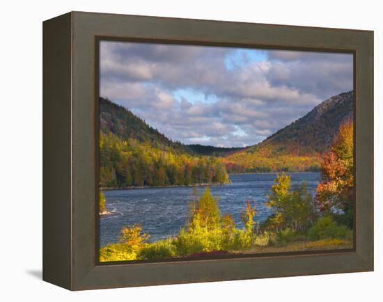 Eagle Lake, Acadia National Park, Mount Desert Island, Maine, New England, USA, North America-Alan Copson-Framed Premier Image Canvas