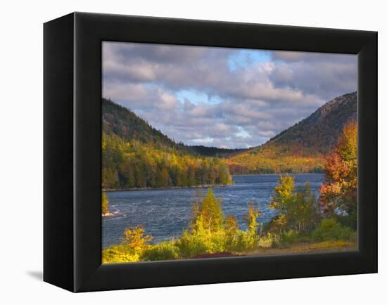 Eagle Lake, Acadia National Park, Mount Desert Island, Maine, New England, USA, North America-Alan Copson-Framed Premier Image Canvas