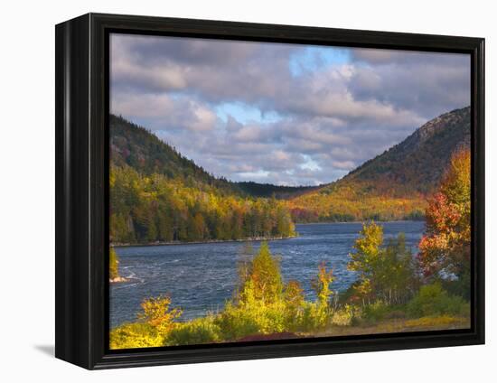 Eagle Lake, Acadia National Park, Mount Desert Island, Maine, New England, USA, North America-Alan Copson-Framed Premier Image Canvas