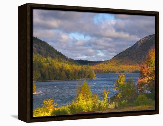 Eagle Lake, Acadia National Park, Mount Desert Island, Maine, New England, USA, North America-Alan Copson-Framed Premier Image Canvas