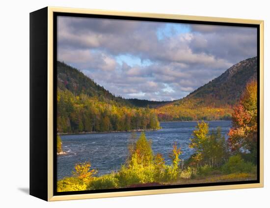 Eagle Lake, Acadia National Park, Mount Desert Island, Maine, New England, USA, North America-Alan Copson-Framed Premier Image Canvas