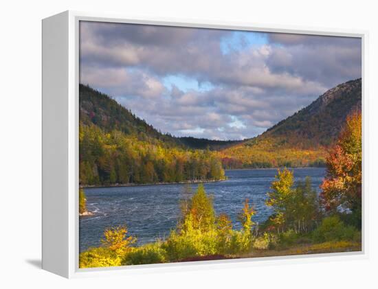 Eagle Lake, Acadia National Park, Mount Desert Island, Maine, New England, USA, North America-Alan Copson-Framed Premier Image Canvas